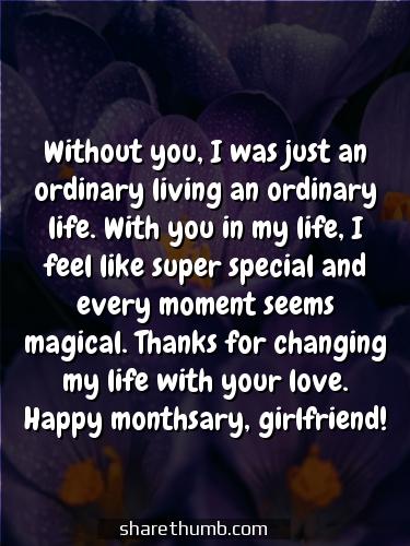 message for girlfriend tagalog monthsary